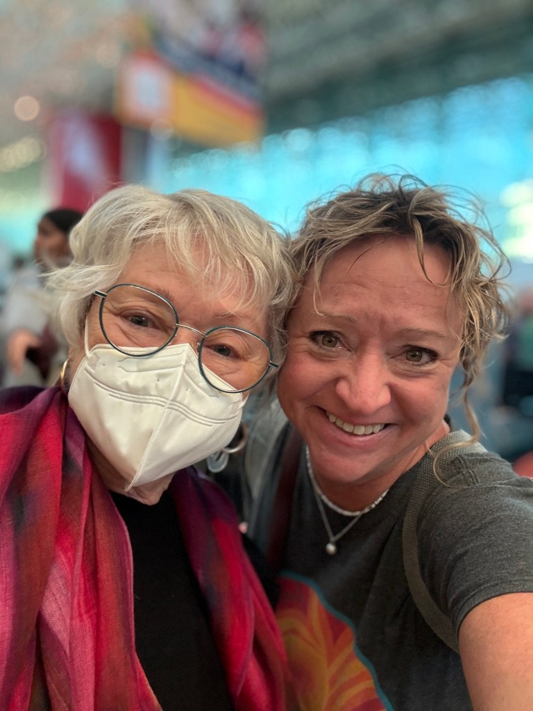 Mom and me at BWI ready for our second adventue together this year